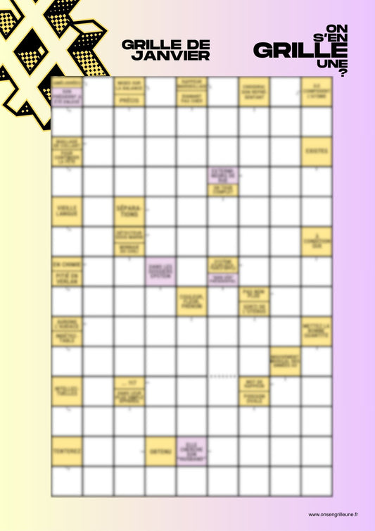 GRILLE DE JANVIER